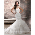 custom popular newest hot sell high quality Sleeveless hot saxy women's backless wedding dress